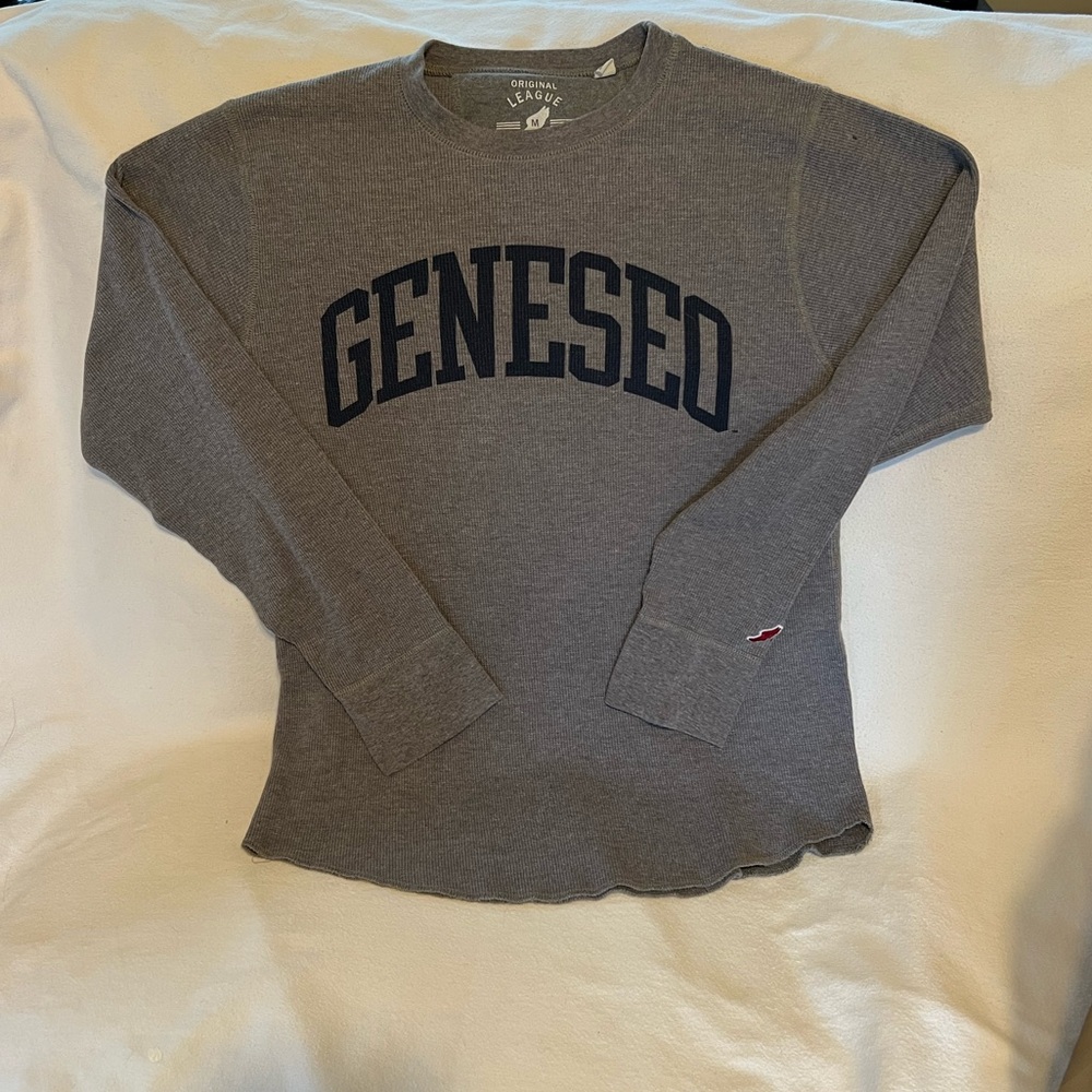 Vintage Geneseo College Long Sleeve Thermal Shirt